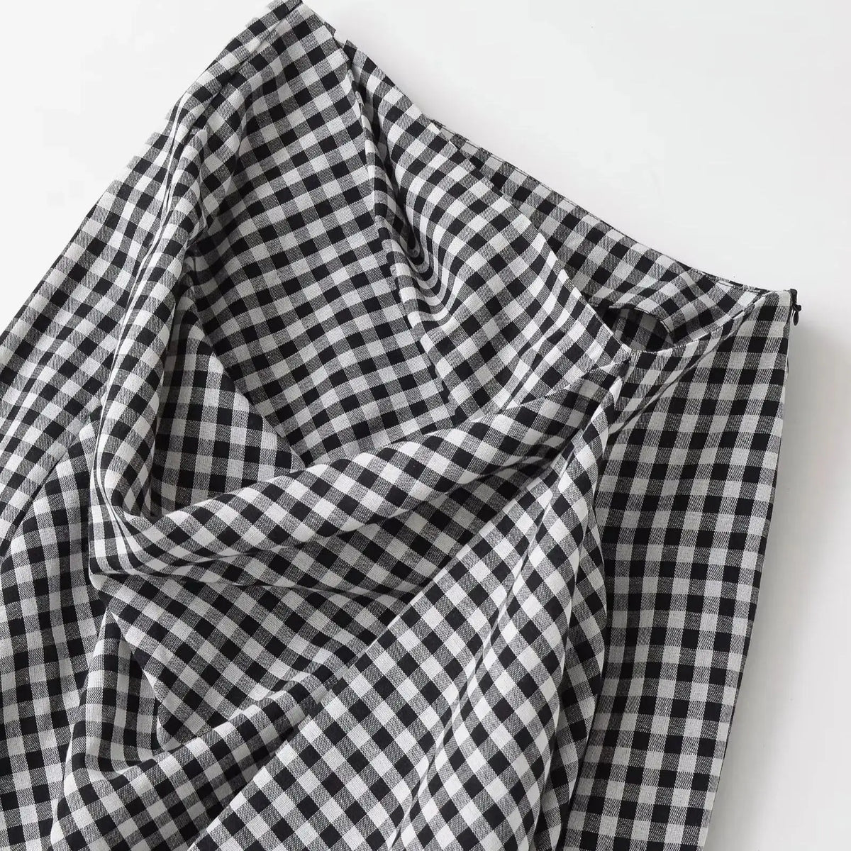 2026 Spring Summer Fashion Women's Plaid Straight High Waist Long Midi Skirts Lady Vintage Chic Pleated Trendy Side Slit Dress