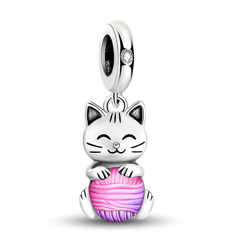 925 Sterling Silver Kapibala Owl Panda Elephant Butterfly Charms Beads Fit Original Bracelet Bangle High Quality DIY Jewelry