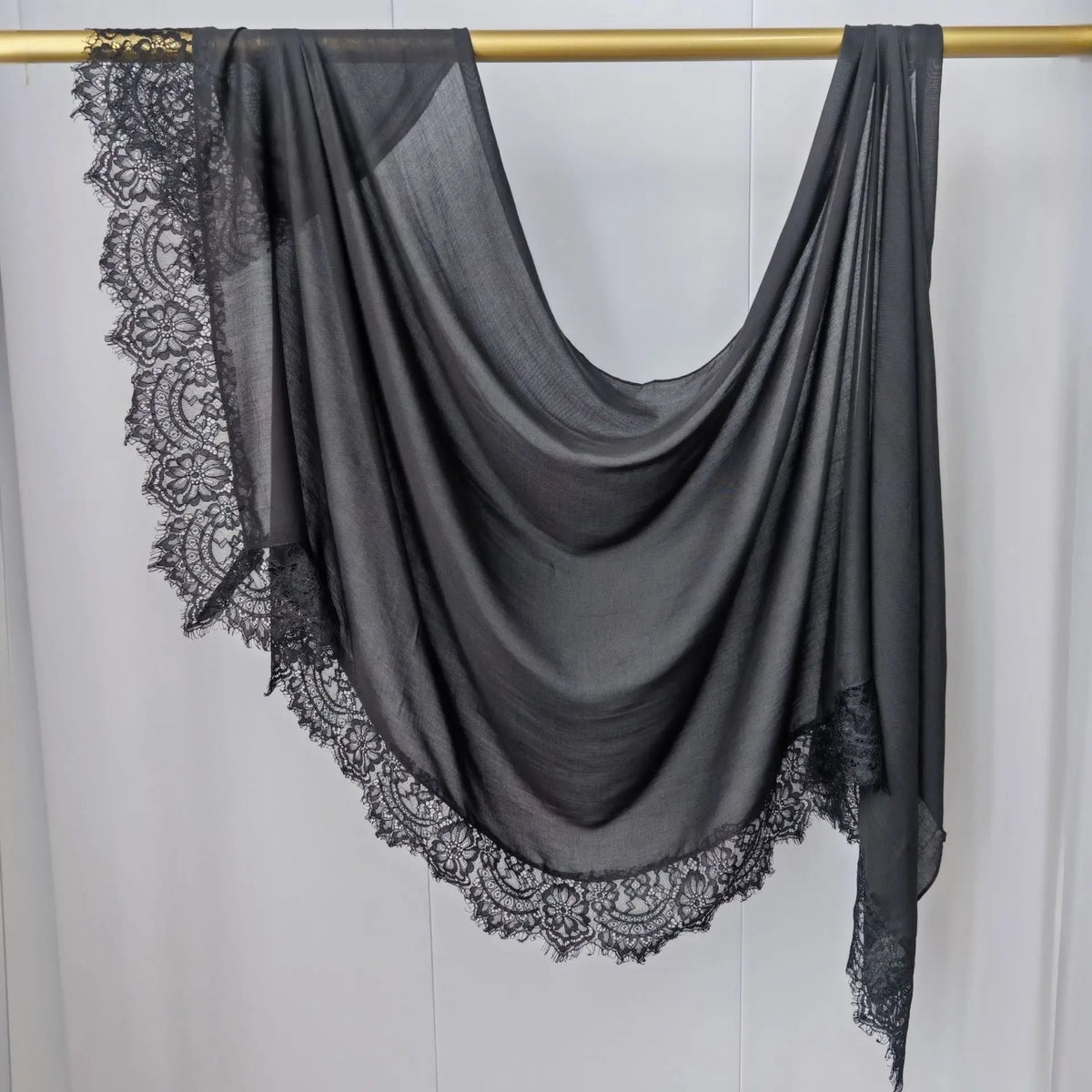 Ramadan Rayon Cotton Modal Hijab Scarf Lace L Edge Splicing Turban Breathable Shawl Cotton Plain Scarf Headscarf Women Hijabs