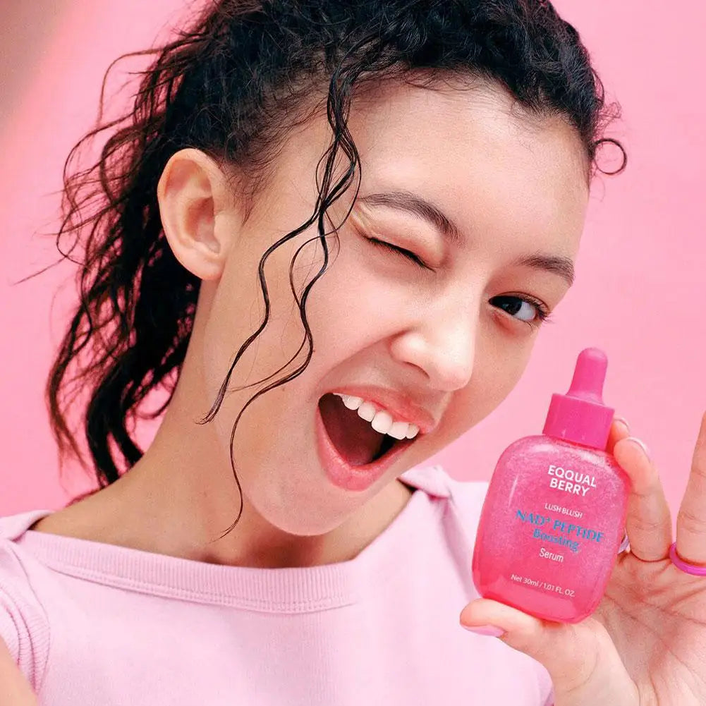 EQUAL‑BERRY Korean Original 30ml NAD+‑Peptide Boosting Ampoule Serum Fade Fine Lines Antioxidant Aging Repair Improve Dullness