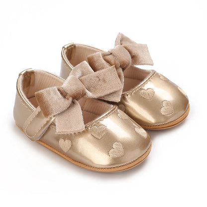 Infant Pre-Walker Shoes 0-1Year Baby Girls Princess Sandals Bowknot Soft Sole Elegant Formal Walking Shoes