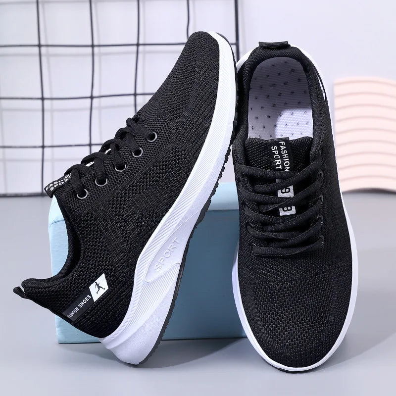 Women's Shoes 2025 Summer Casual Sneakers Breathable Mesh Chunky Sole Affordable Free Shipping