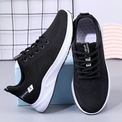 Women's Shoes 2025 Summer Casual Sneakers Breathable Mesh Chunky Sole Affordable Free Shipping
