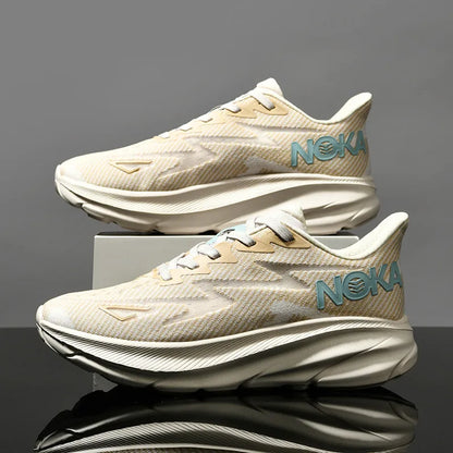 Men's Running Shoes Jogging Breathable Cushioning Trainer Race Outdoor Luxury Shoes Couple Non-Slip Sneakers Mesh Off-road Shoes