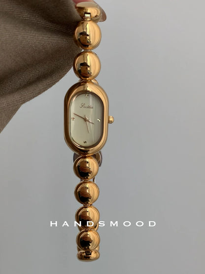 2025 new new vintage women's watches leather design bracelet fashion retro elegant quartz watches for women