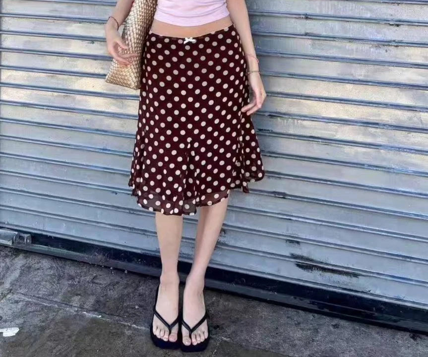 Women's Patterned Flared Skirt in Style Options