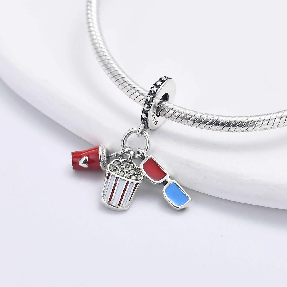 2025 New Hot Selling Colorful Love Puzzle Charm Bead Jewelry 925 Silver Original Women's Bracelet DIY Jewelry Gift
