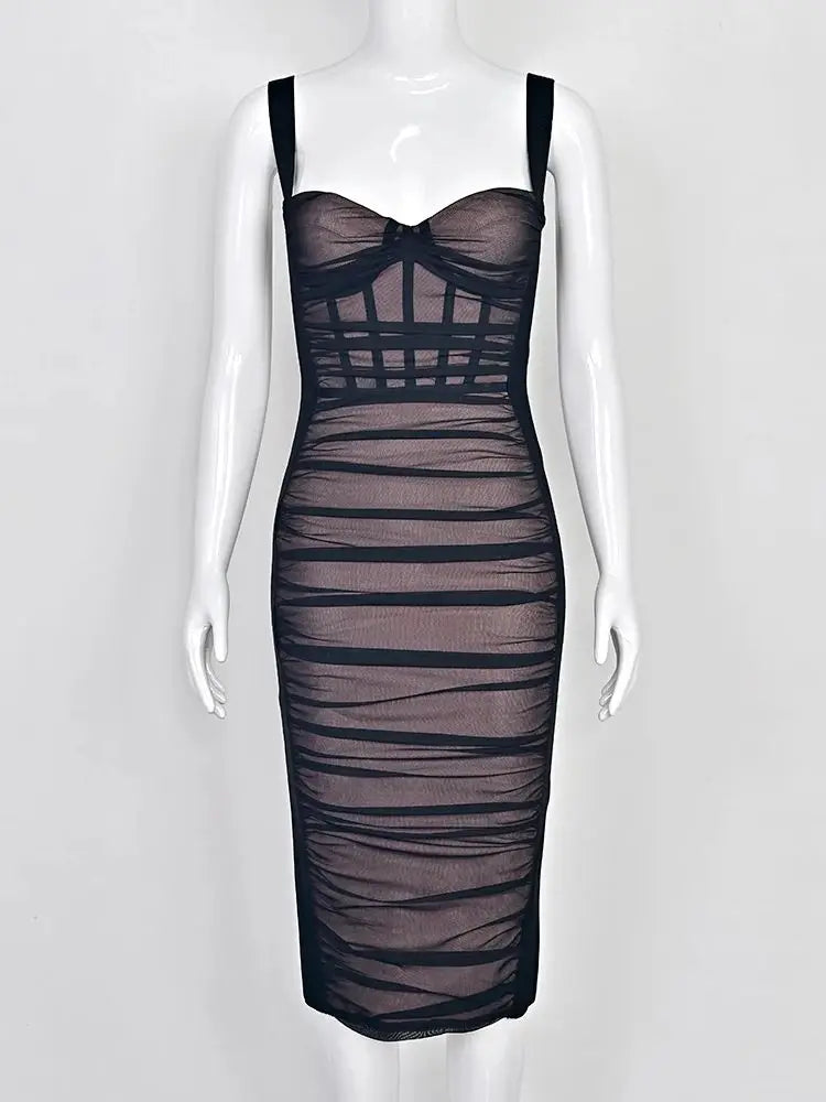 Women's Fitted Strappy Occasion Dress