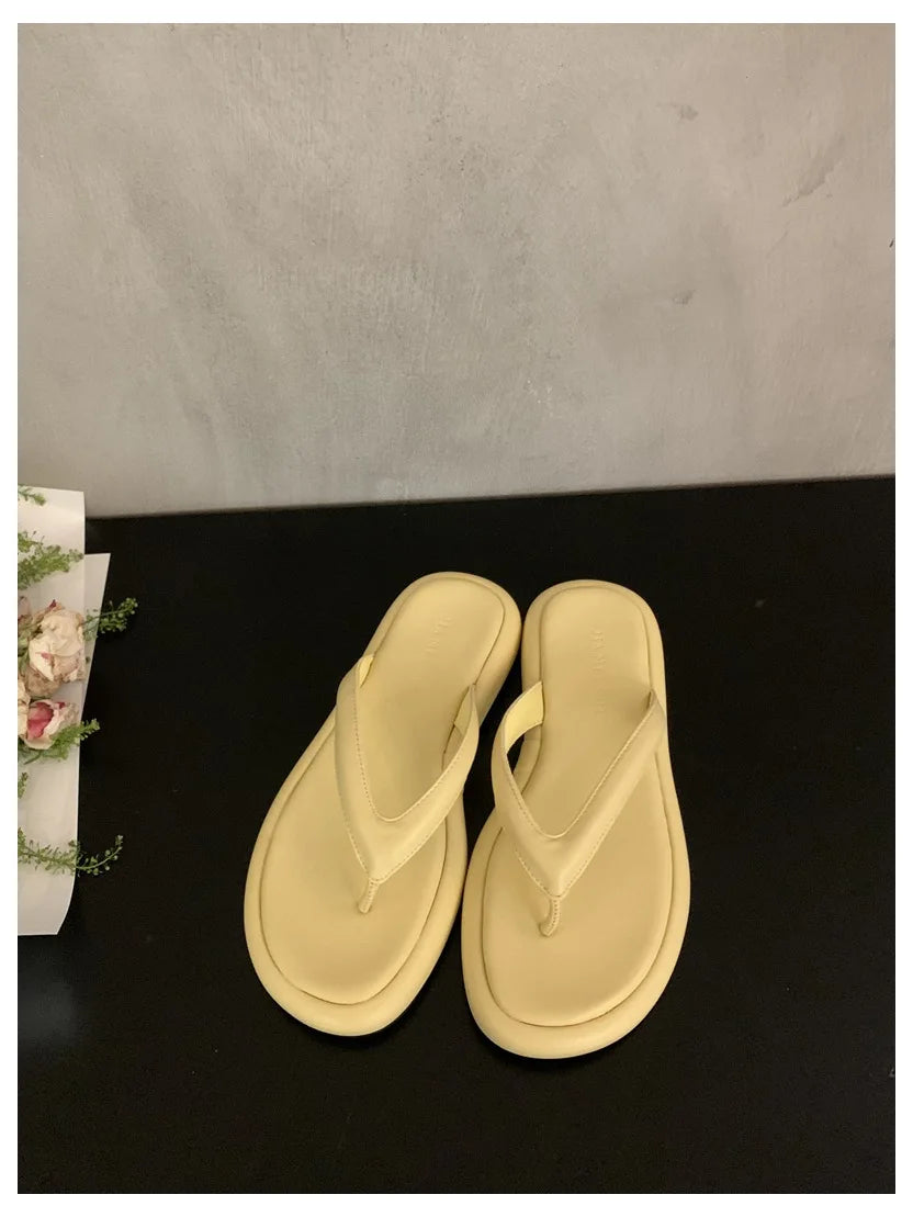 Women's Toe-Post Flat Sandals in Colour Options