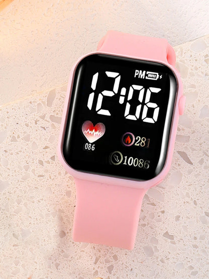 Small Square Technology Watch High Beauty Student Party Female Simple Fashion Watch Time Electronic Watch