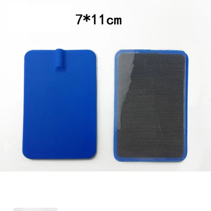 10Pcs 95mm/90*150mm Round Silicon Electrode Pads Circle Tens Carbon Electrodes/silicone Rubber Electrodes Pads for Tens Machine