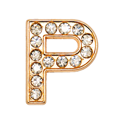 1pcs Metal Gold Luxury Letters Shoe Charms for Clog Alphabet Shoes Decorations Pins for Women Girl Sandal DIY Party Favor Gifts