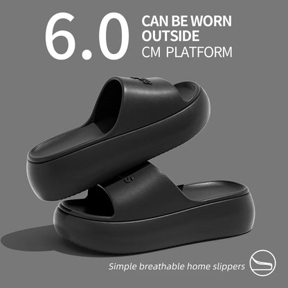 Fashion Summer Eva Slippers Summer Women Thick Soles Non-slip Home Indoor Outdoor Couple Slippers Bath Flip Flops