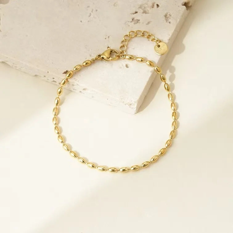 Stainless Steel Round Pendant Chain Bracelet jewelry