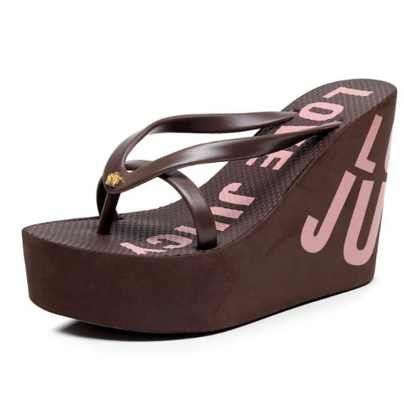 Women's Toe-Post Platform Wedge Sandals