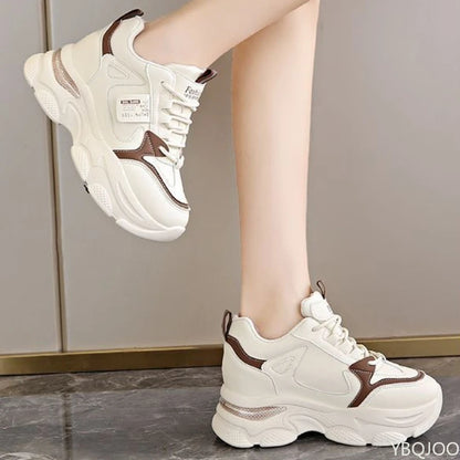 Women's Lace-Up Chunky-Sole Casual Sneakers