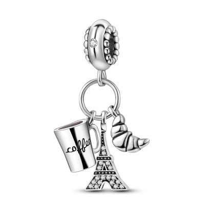 925 Sterling Silver Famous Buildings Charms Bead Milan Cathedral Colosseum Eiffel Tower Dangle Fit Original Bracelet DIY Jewelry