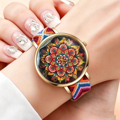 1Pc Round Casual Trendy Quartz Watch - Suitable for Casual and Formal Occasions, Perfect Choice as an Accessory for Valentine's Day, Christmas, New Year, or Formal Occasions