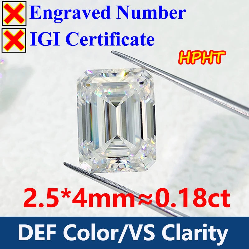 GH Color Oval HPHT Lab Grown Diamond No IGI Certificate 3EX DEF Color VS Clarity Pear CVD Lab Grown Diamond Gems