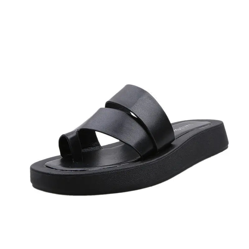 Fashion Non-slip Outer Beach Sandals Women's Slippers Summer Color Matching Platform Ladies Sandals Herringbone Flip Flops Women