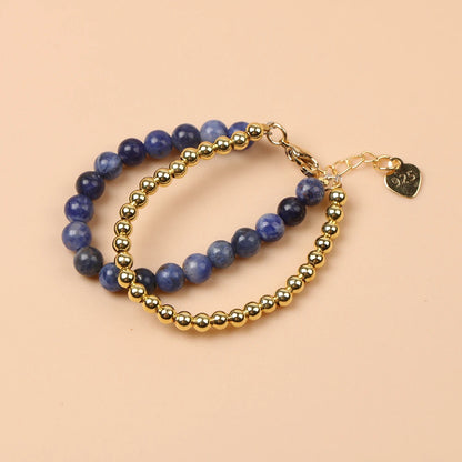 Kawaii Trendy Natural Stone Bead Bracelet Baby Girls Lobster Clasp Accessories Girls Yoga Christmas Wedding Gift Jewelry Charm