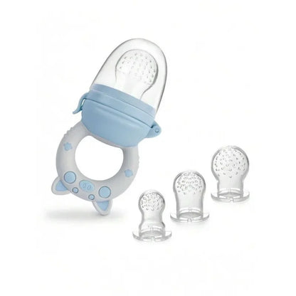 4pcs/set Silicone Fruit & Vegetable Feeder for Infants and Toddlers 6-36 months Food Grade Teething & Feeding Pacifier