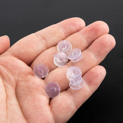25Pcs Transparent Buttons Accessories For DIY Sandal Shoe Charms Decor