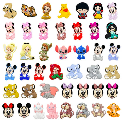 10pcs Silicone Cartoon Bead Baby Pacifier Bead Pacifier Chain Accessories Ornaments