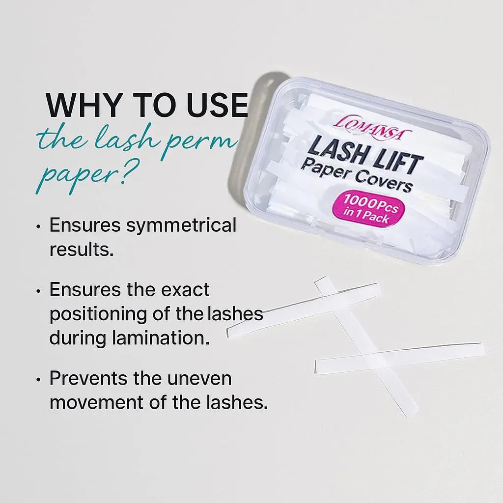 Lomansa Eyelash Perm Covering Paper Keratin Eyelash Lifting Film Press Paper Eyelash Pressing Paper Curling Fixing Eyelash Tool