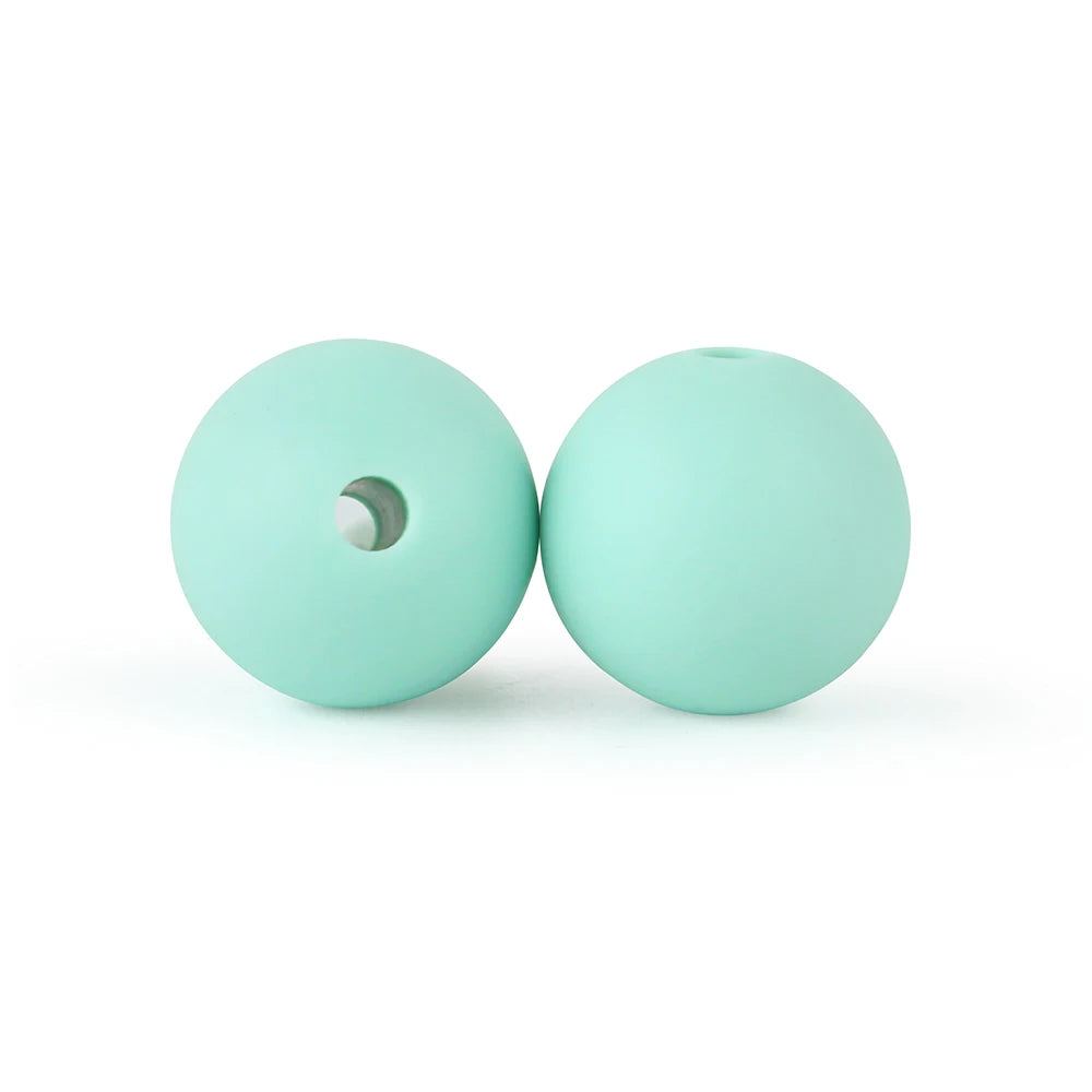 50Pcs/Lot 15mm 9mm 12mm Silicone Beads for DIY KeyChains Jewelry Making Pen Necklace Bracelet Round Loose Beads Choose Color