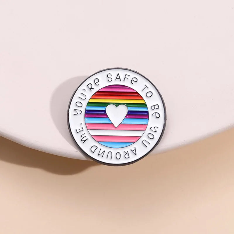 31Styles Geometric Humorous Phrase Enamel Pins Custom Funny Quotes Metal Brooches Lapel Badge Backpack Decorative Jewelry Gifts