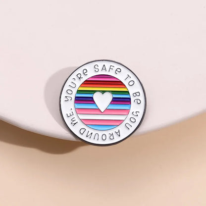 31Styles Geometric Humorous Phrase Enamel Pins Custom Funny Quotes Metal Brooches Lapel Badge Backpack Decorative Jewelry Gifts