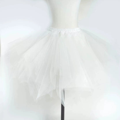 Women's Princess Dress Girl Ballet Halloween Christmas Luxury Tutu Tulle Midi Short Dress Retro Ballet Bubble Dance Dress