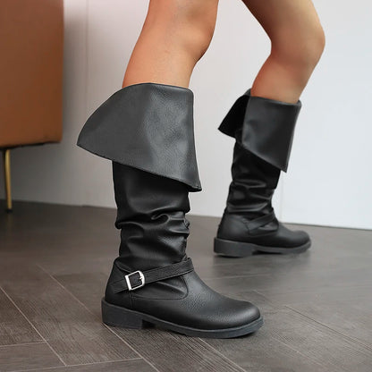 Women's Pirate-Style Pull-On Boots
