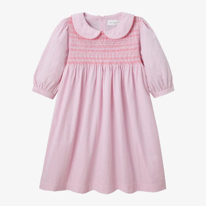 Clearance sale AS SS26 pinstripe blue & pink smocking collection shabbos brother sister family matching 100% cotton clothing