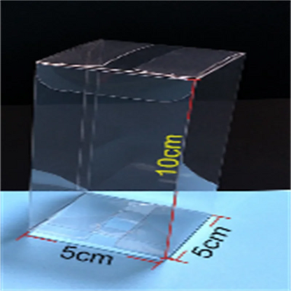 10pcs Multiple Sizes 5/6/7cm Transparent PVC Box Universal Transparent Plastic Packaging Box
