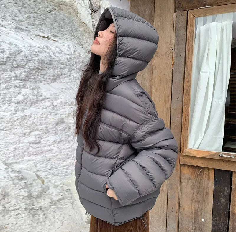 Women's Hooded Quilted Puffer Jacket