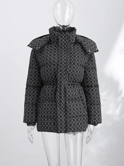 Women's Hooded Zip-Front Padded Jacket