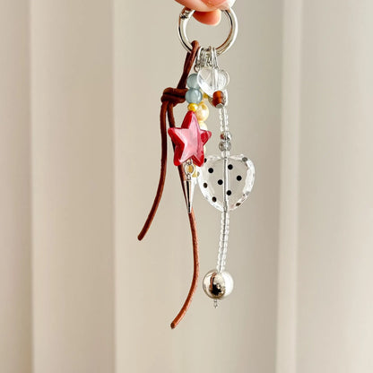 Original New Retro Star Pendant Handmade Beaded Ins Ocean Style Bag Hanging Keychain 2026 Wholesale