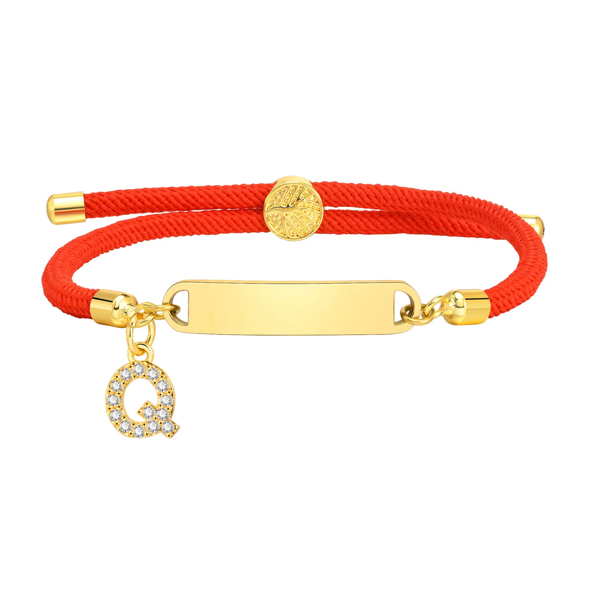 Custom Initial Letter Name Bracelet for Little Girl Boy, Personalised Birththday Gift, Red Thread Rope Bracelet Adjustable