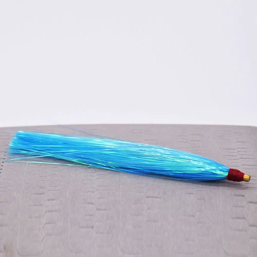 10PCS Colorful Rubber Trolling Skirt Fishing Bait Flash Line Portable Tuna Lure Artificial Bait Rig Fishing Hooks Fishing Tackle