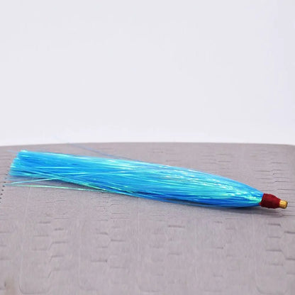 10PCS Colorful Rubber Trolling Skirt Fishing Bait Flash Line Portable Tuna Lure Artificial Bait Rig Fishing Hooks Fishing Tackle