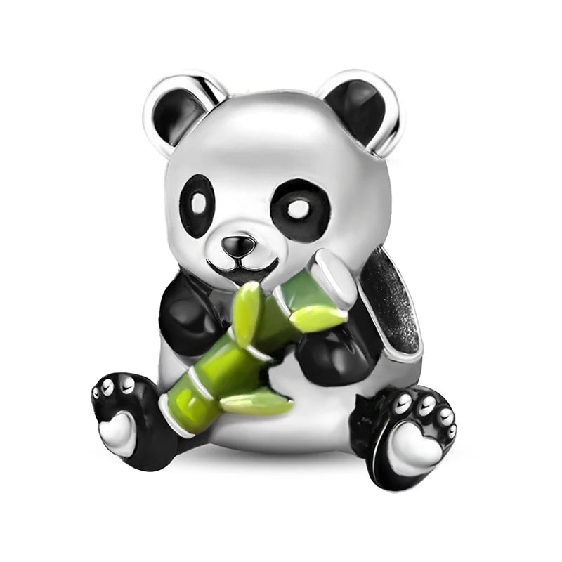 925 Sterling Silver Kapibala Owl Panda Elephant Butterfly Charms Beads Fit Original Bracelet Bangle High Quality DIY Jewelry