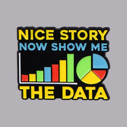 Data Scientist Enamel Pins Cartoon Women's Brooches Men Lapel Pins Badge on Backpack Costume Accessories Funny Jewelry Gifts