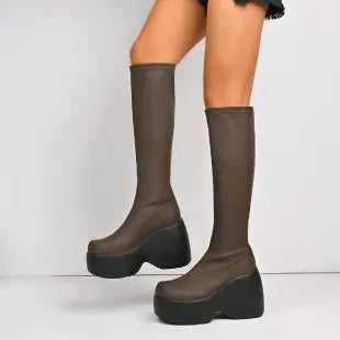 Women's Chunky Platform Boots in Style Options