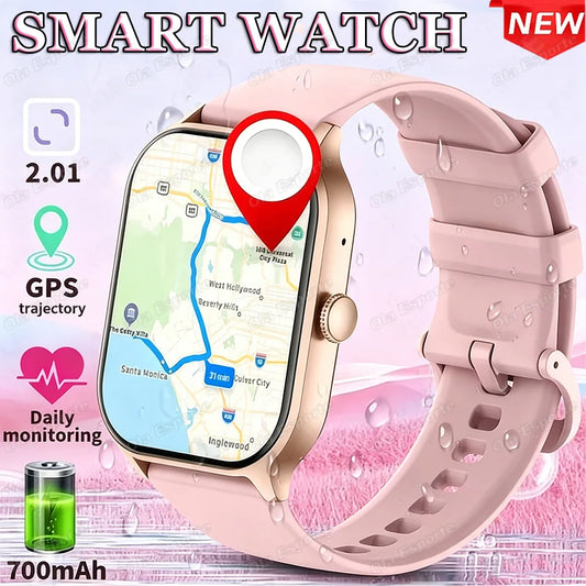 2026 New Smart Watch Women’s Bluetooth Call GPS Motion Heart Rate Sleep Record Outdoor Sports Men’s Smart Watch For Android/IOS