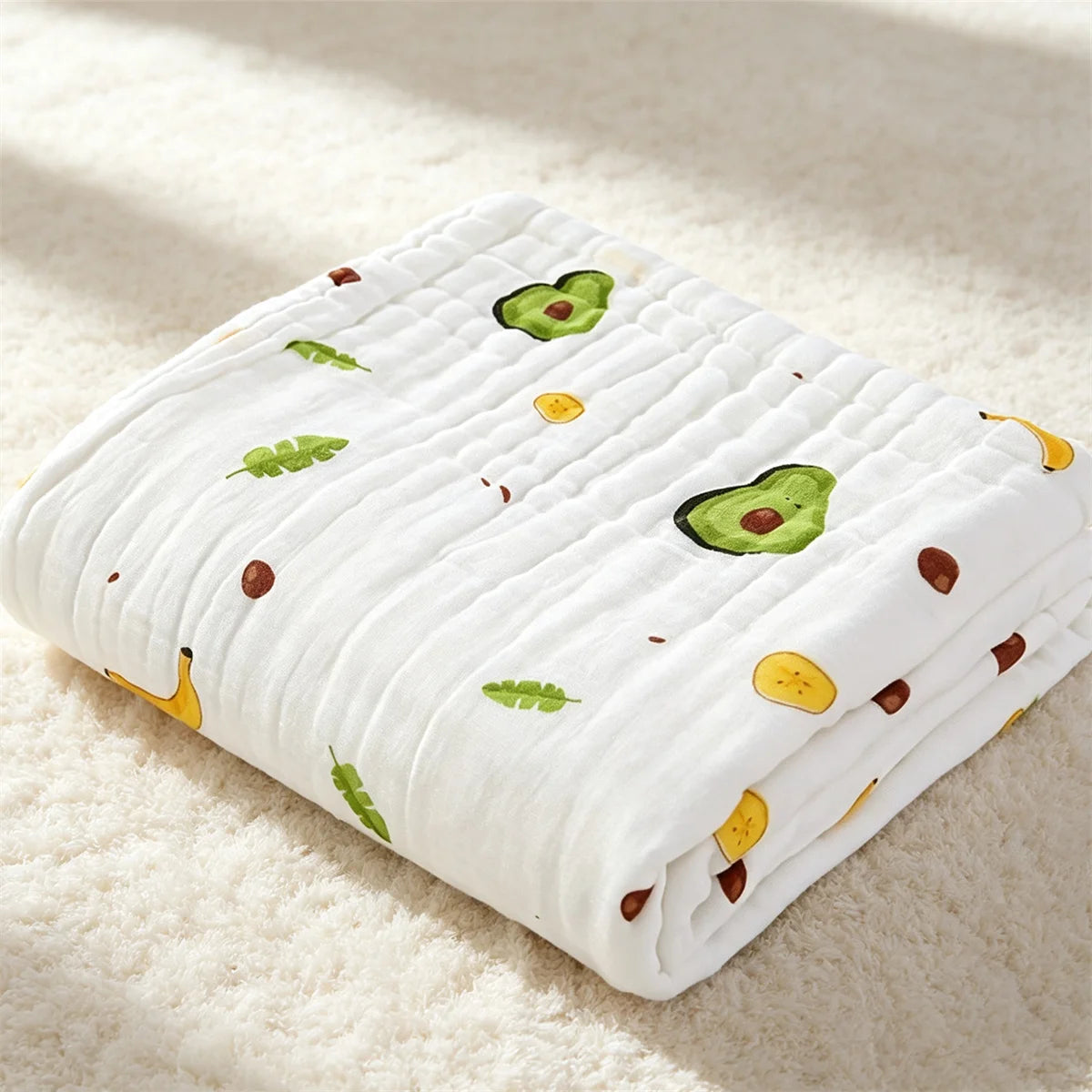 Baby Bath Towel Pure Cotton Gauze Absorbent Newborn Blanket Newborn Baby Shower Bag Children's Towel Soft