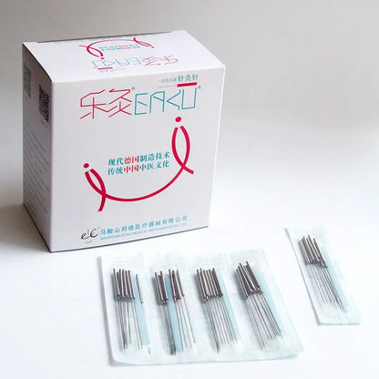 1000Pcs New Acupuncture Needles Disposable Sterile  Acupressure Acupoint Tech EACU Body Beauty Filiform Needle with Tube
