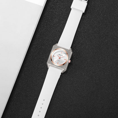 Fashion Rectangle Women Quartz Watch Simple Silicone Band Ladies Wristwatches Reloj Mujer Girls Clock Gift (Without Box)