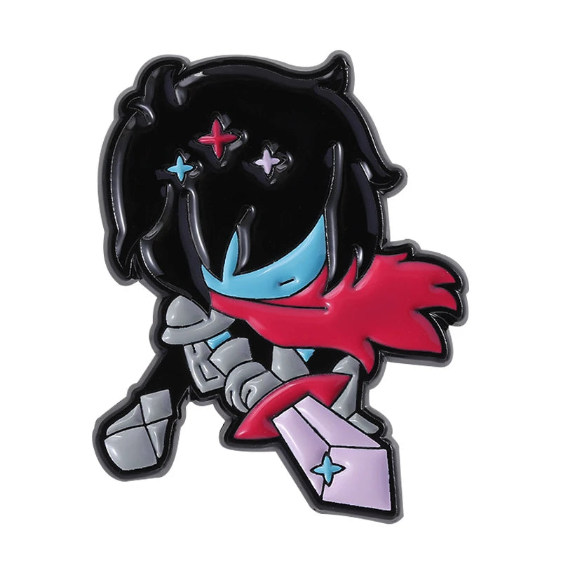 [Cute Enamel Pin]  New Fashion Deltarune Susie Kris Enamel Pins Cute Multi-Color Enamel Pin Accessories Gifts for Fans Friends
